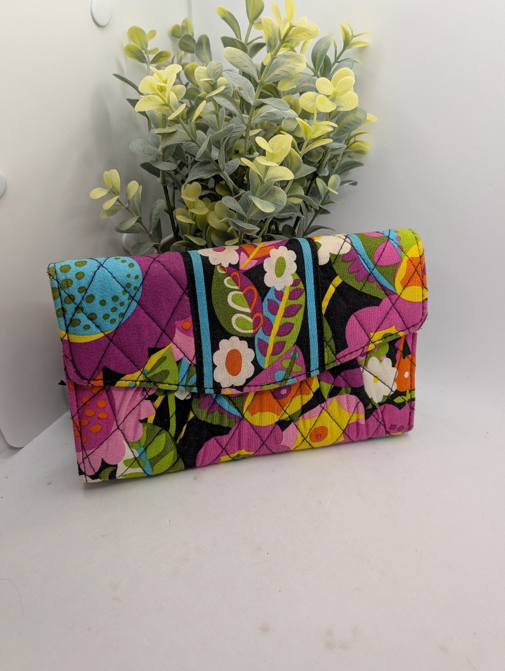 Vera Bradley All-In-One Crossbody Wallet in Petal Paisley